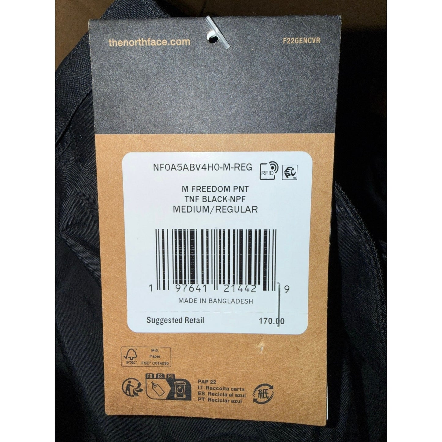 New Mens North Face Freedom Pant-M (Retail $170)