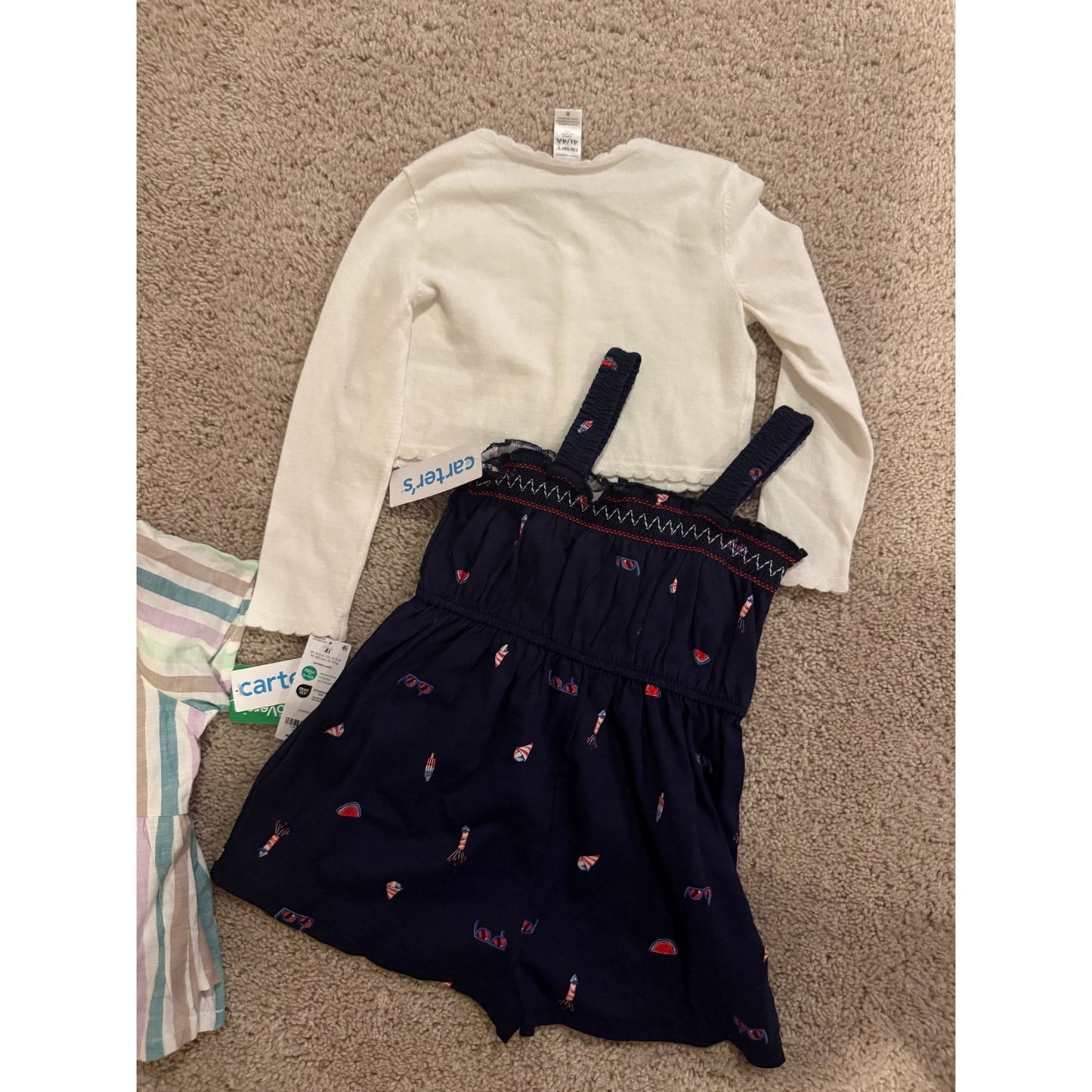 New Girls Carter Bundle-4T Retail $116