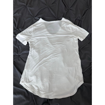 Old Navy Womens white tunics short sleeve-M Tall