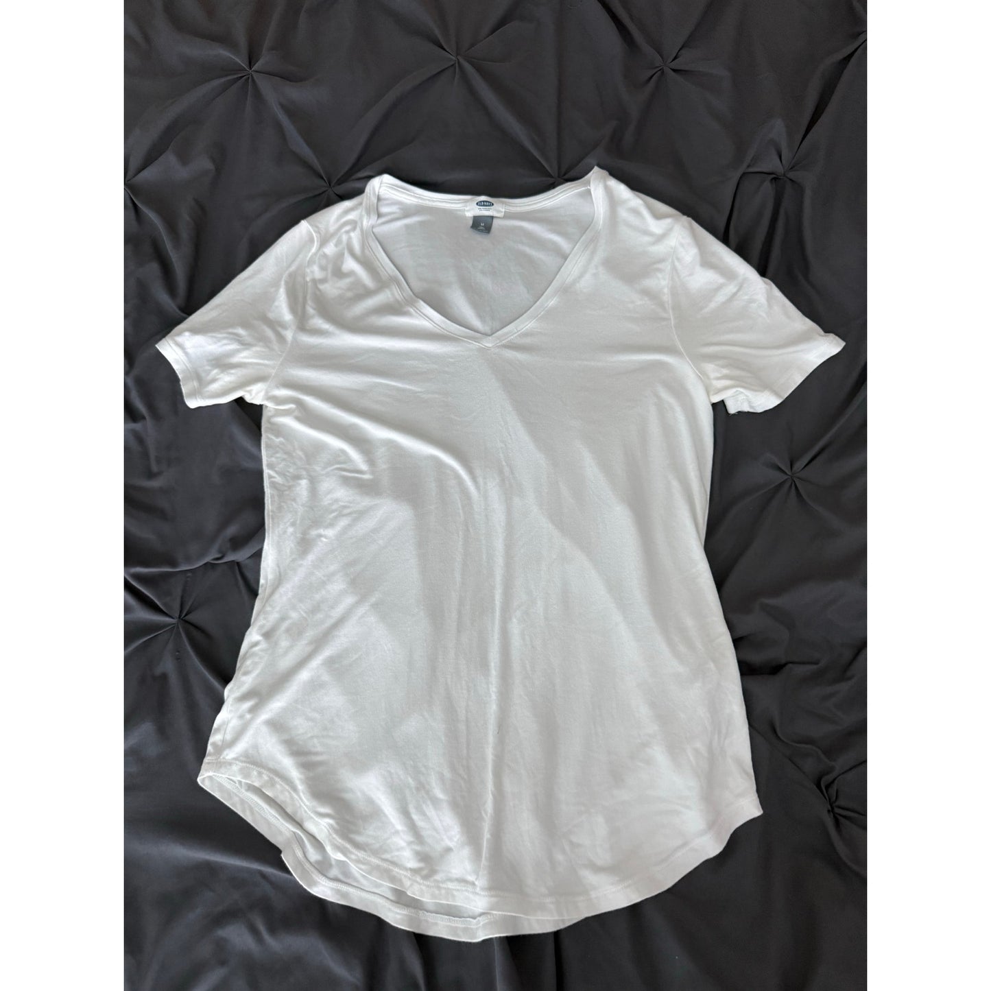 Old Navy Womens white tunics short sleeve-M Tall