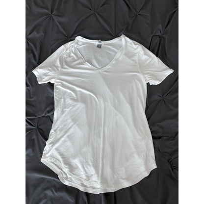 Old Navy Womens white tunics short sleeve-M Tall