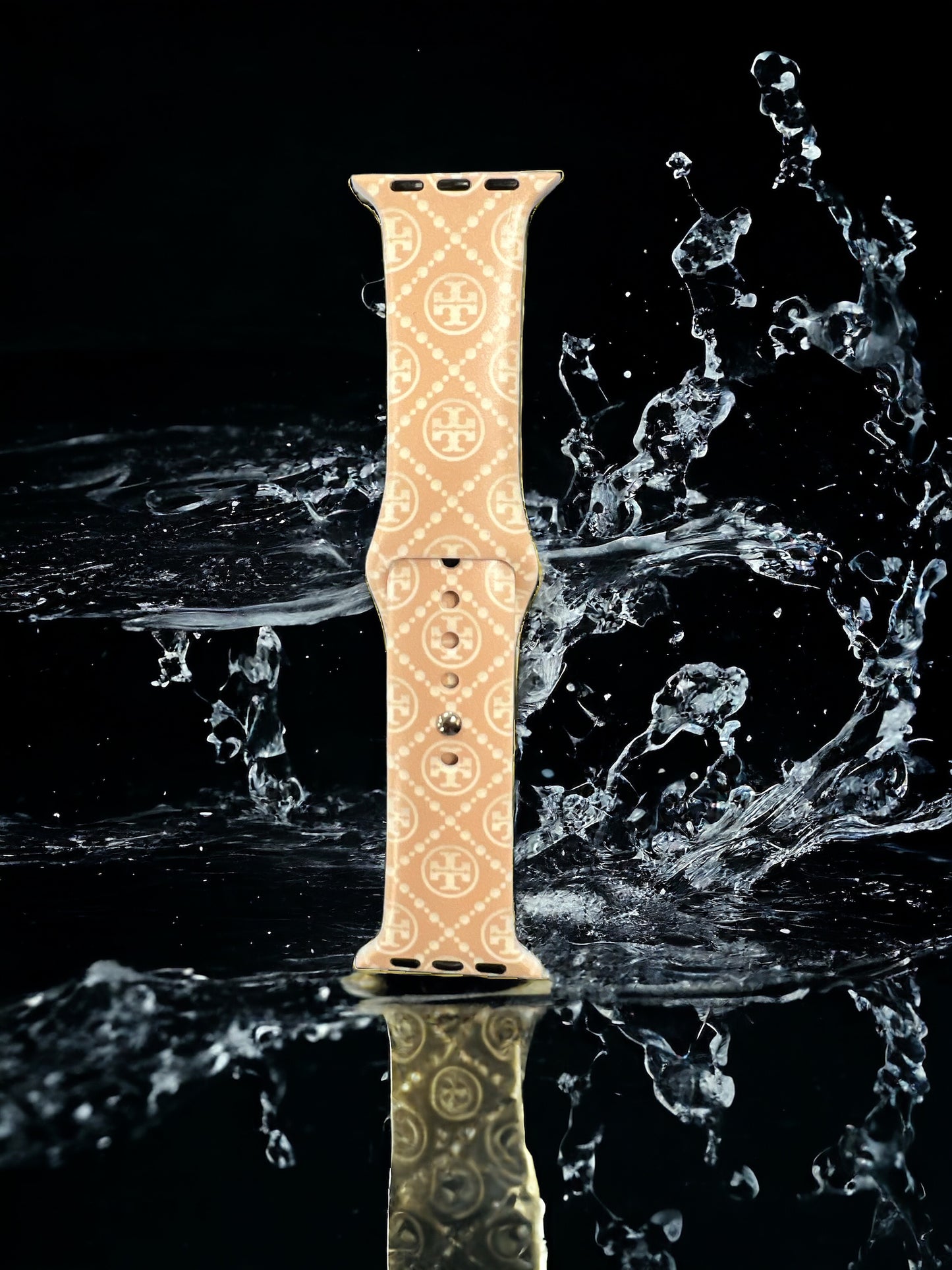 Taylor Monogram Silicone Apple Watch Band