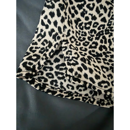 Like New Allison Joy leopard blouse-S