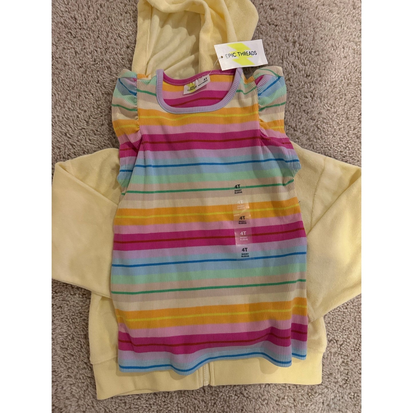 New Girls 4T Top/Hoodie Bundle-4T Retail $54