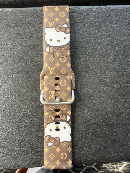 20MM/22MM Small Printed Silicone Bands