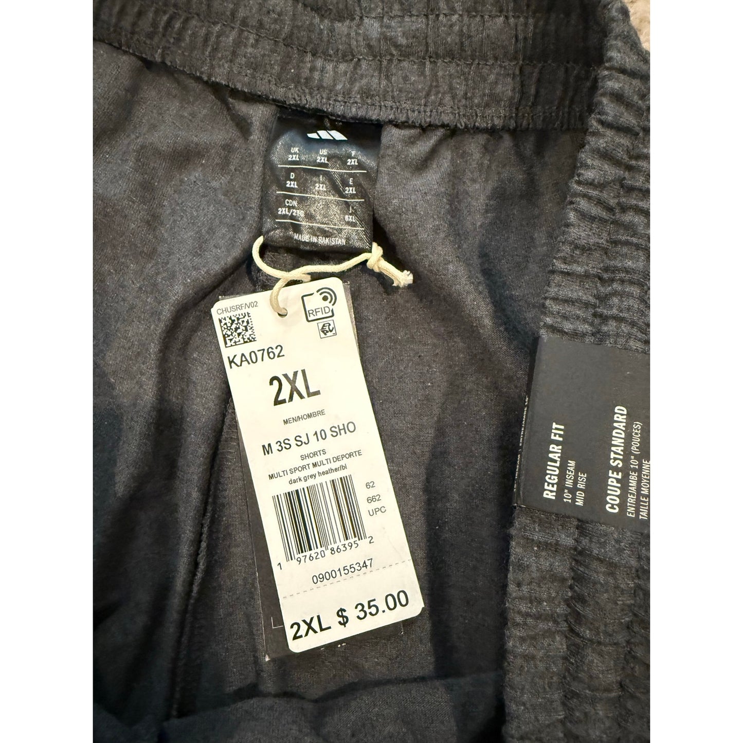 New Adidas Grey Shorts-XXL