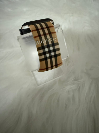 Plaid Silicone Watchband