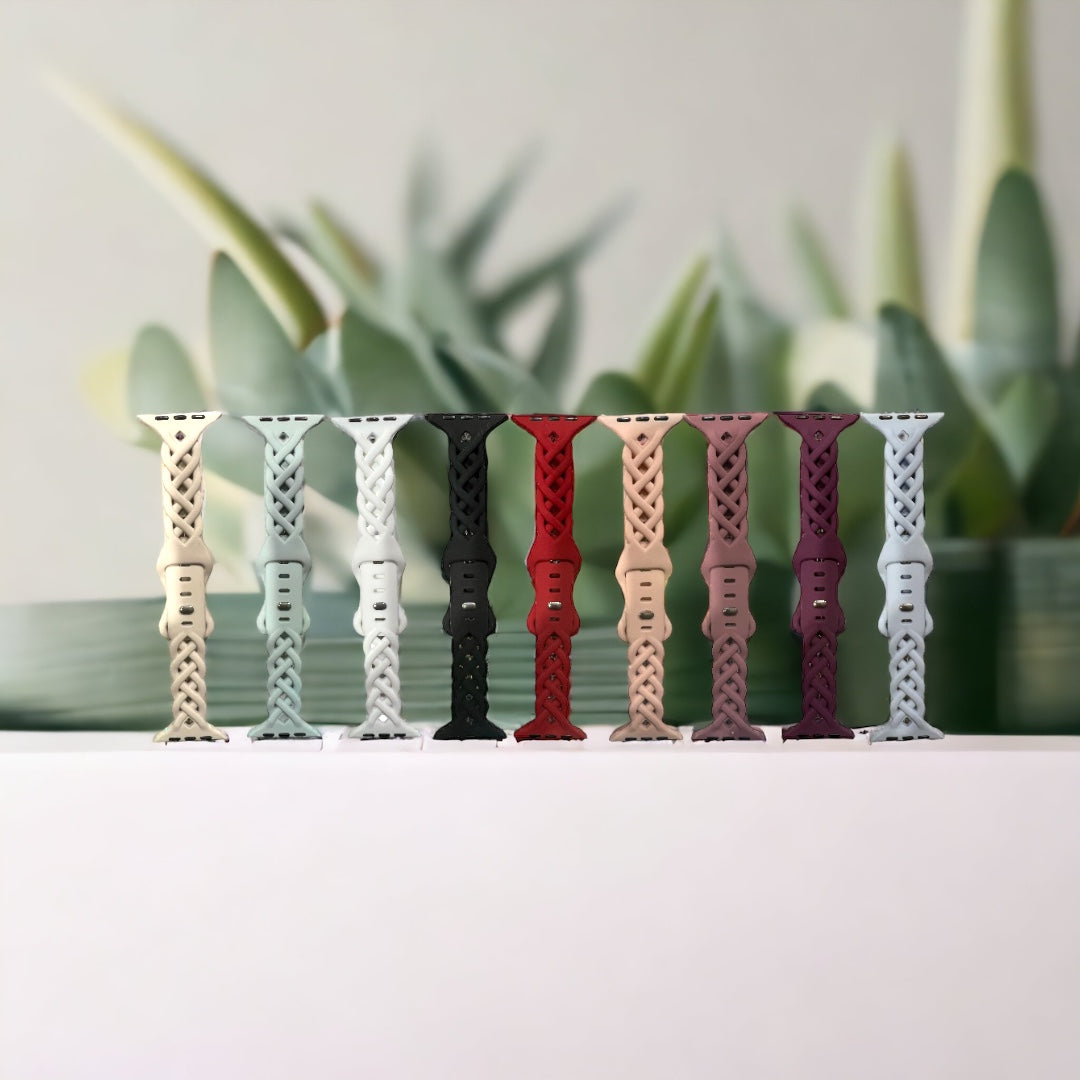 Braided Silicone Apple Watch Bands