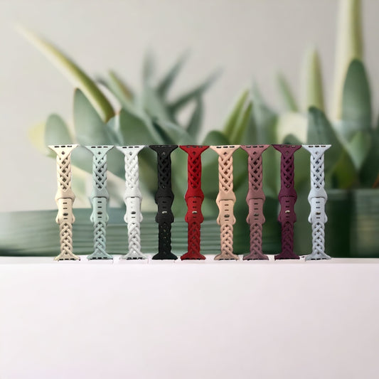 Braided Silicone Apple Watch Bands