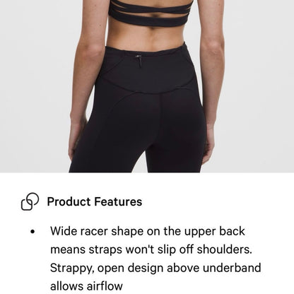 Lululemon Nulux Strappy BackSports Bra-L