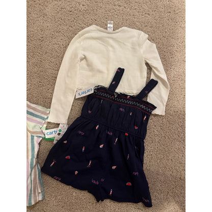 New Girls Carter Bundle-4T Retail $116