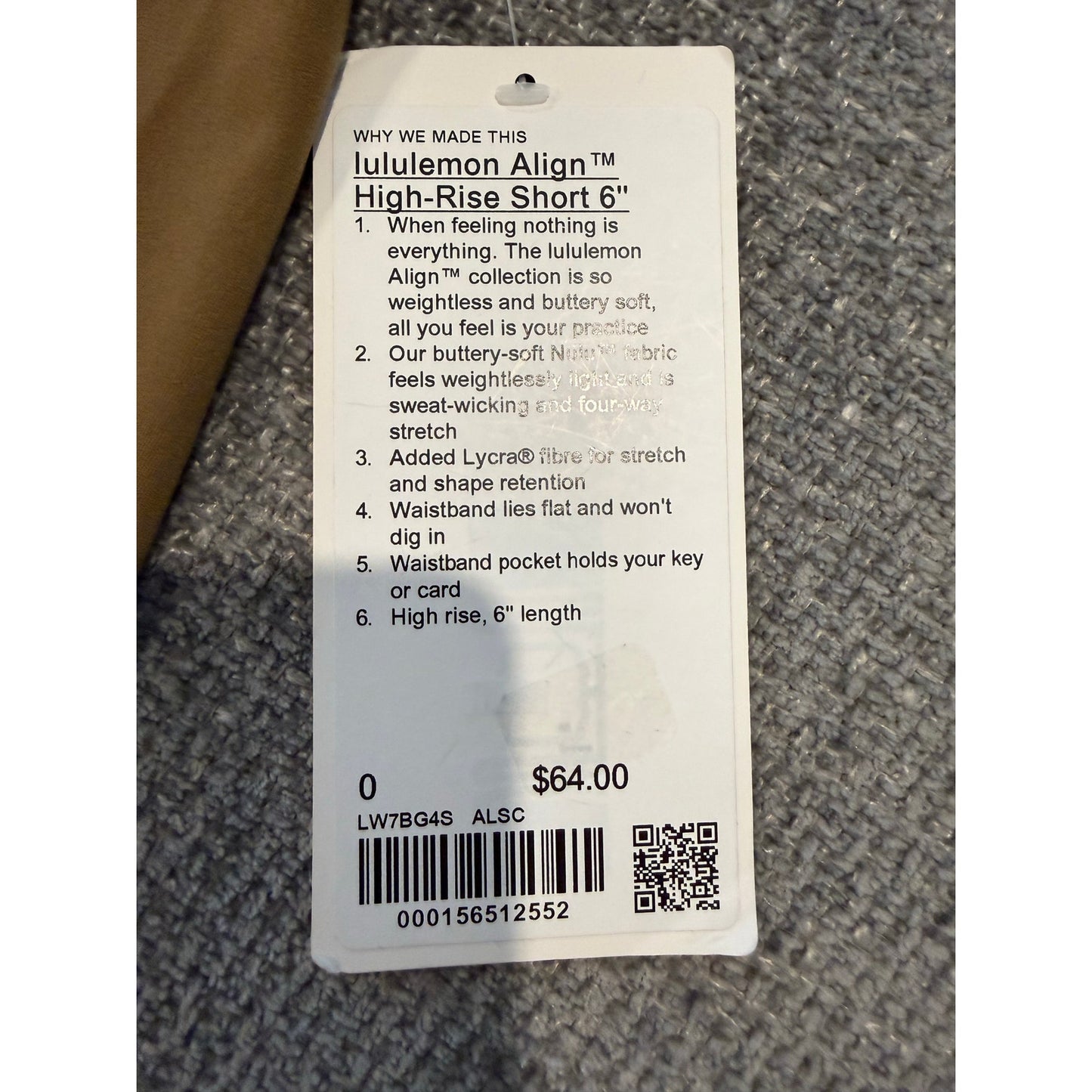 NWT Lululemon Align High Rise Shorts 6"-0