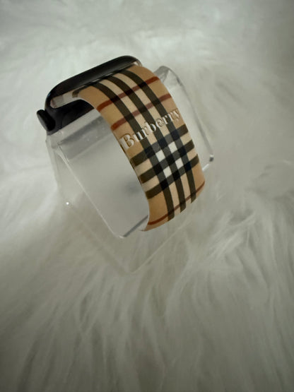 Plaid Silicone Watchband