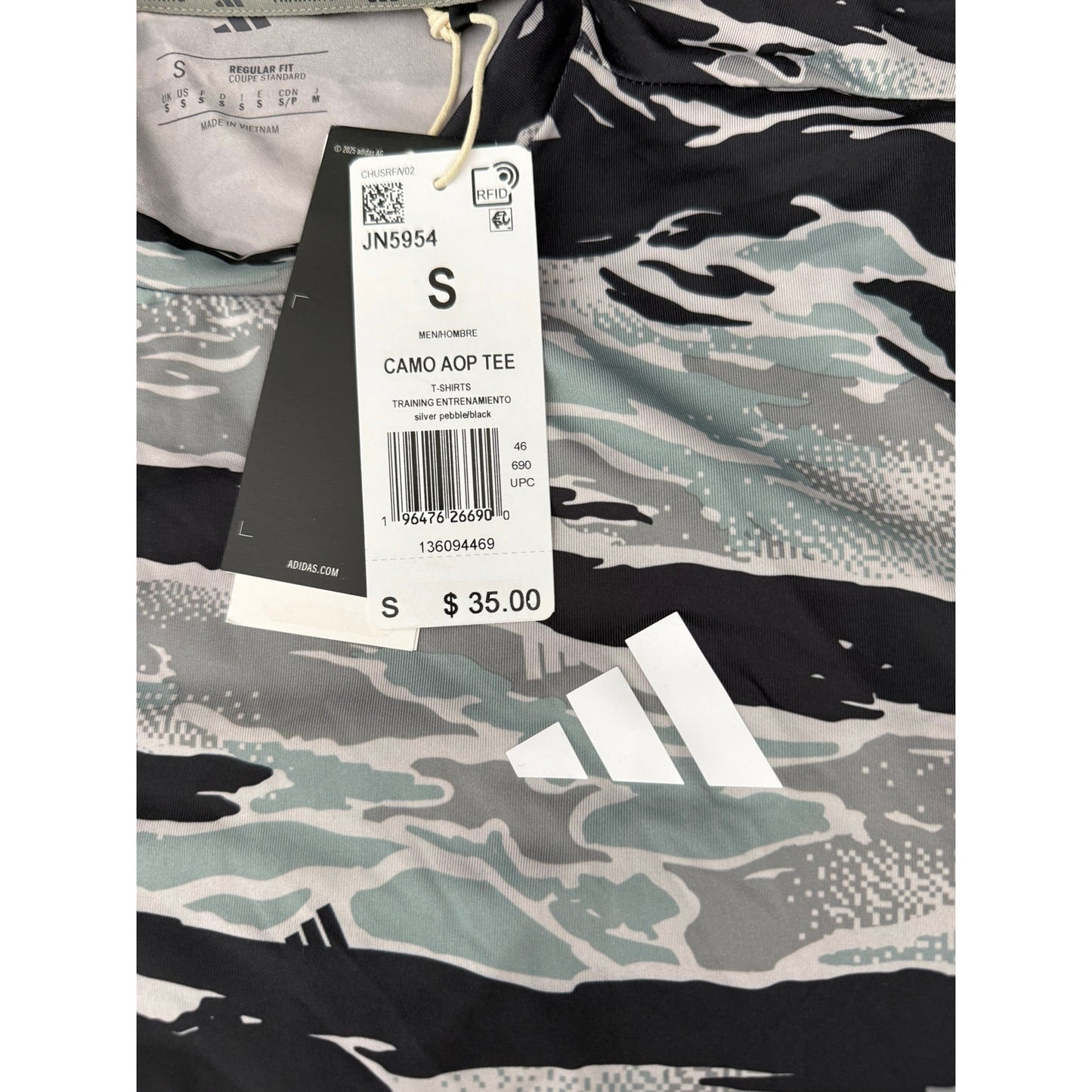 New Mens Adidas Camo Outfit-S (Retail $75)