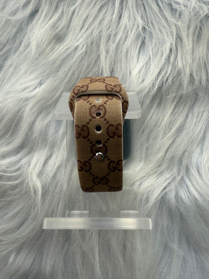 Ginger Monogram Silicone Apple Watch Band