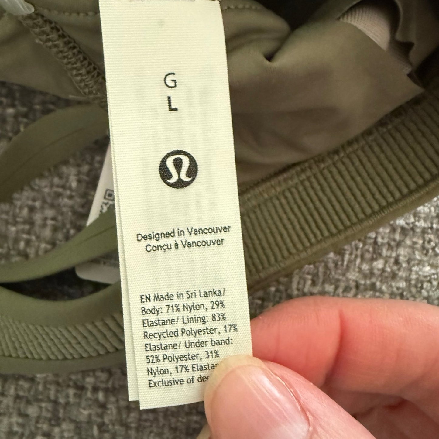 Lululemon Nulux Strappy BackSports Bra-L