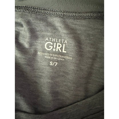 Athleta Girl grey tee-7 S