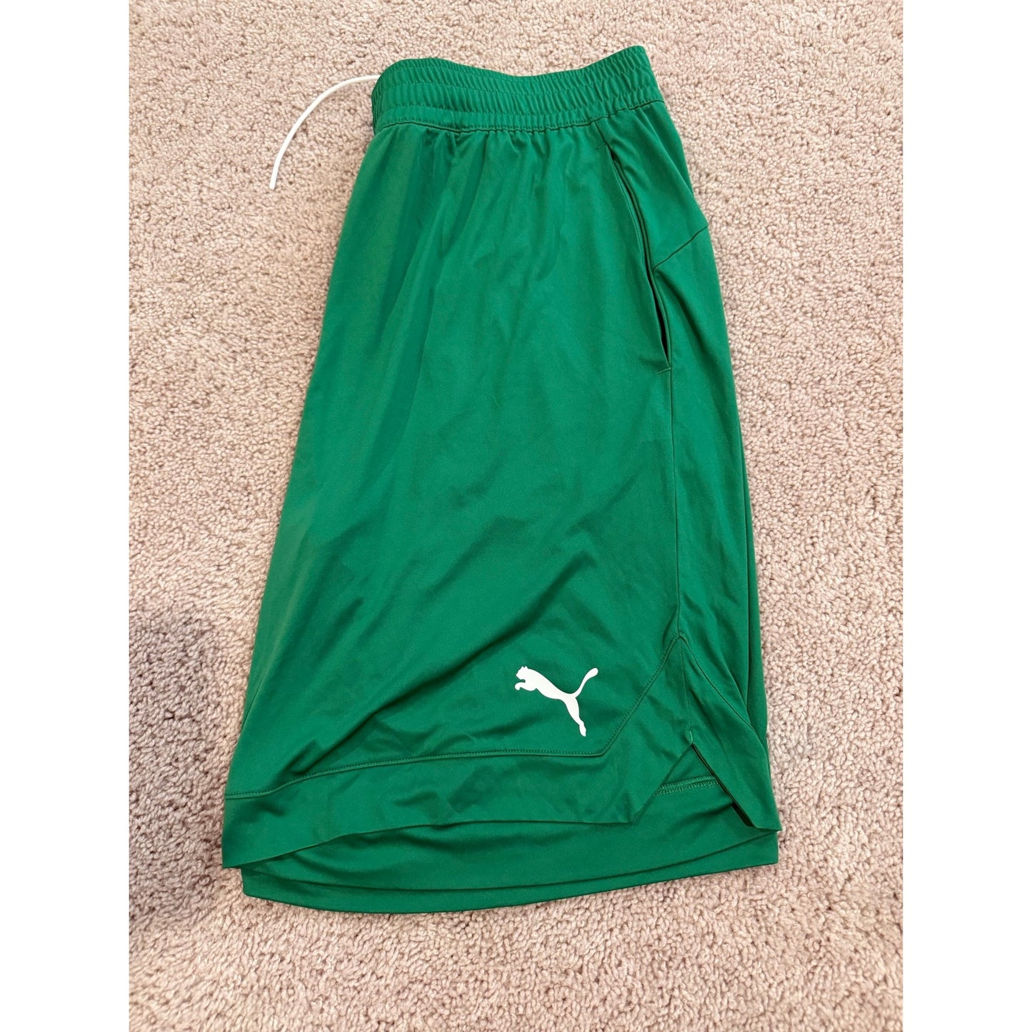 New Mens Green Puma Shorts-XXL