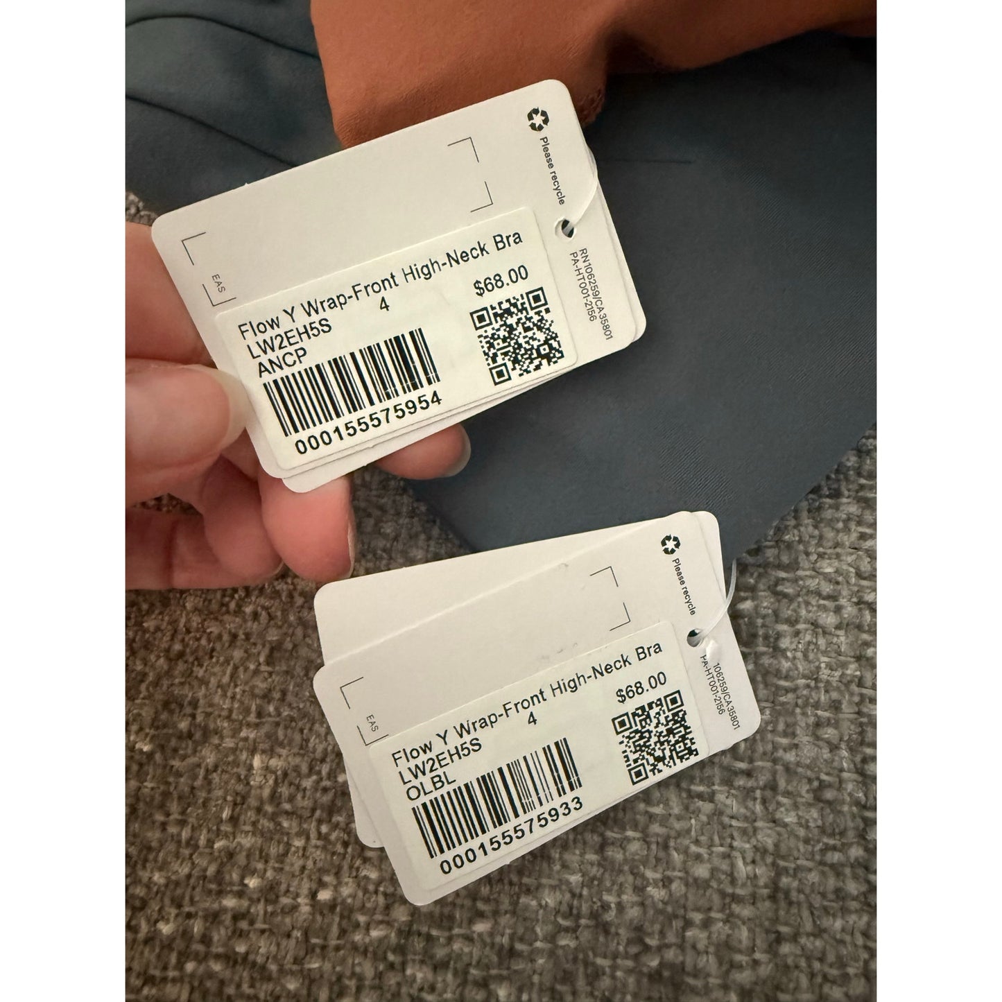 NWT Bundle of 2 Lululemon Flow Y Wraps Sports Bras-4