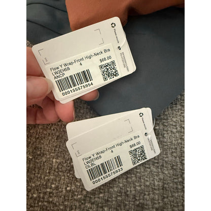 NWT Bundle of 2 Lululemon Flow Y Wraps Sports Bras-4