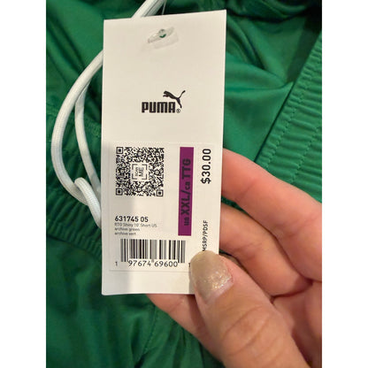 New Mens Green Puma Shorts-XXL