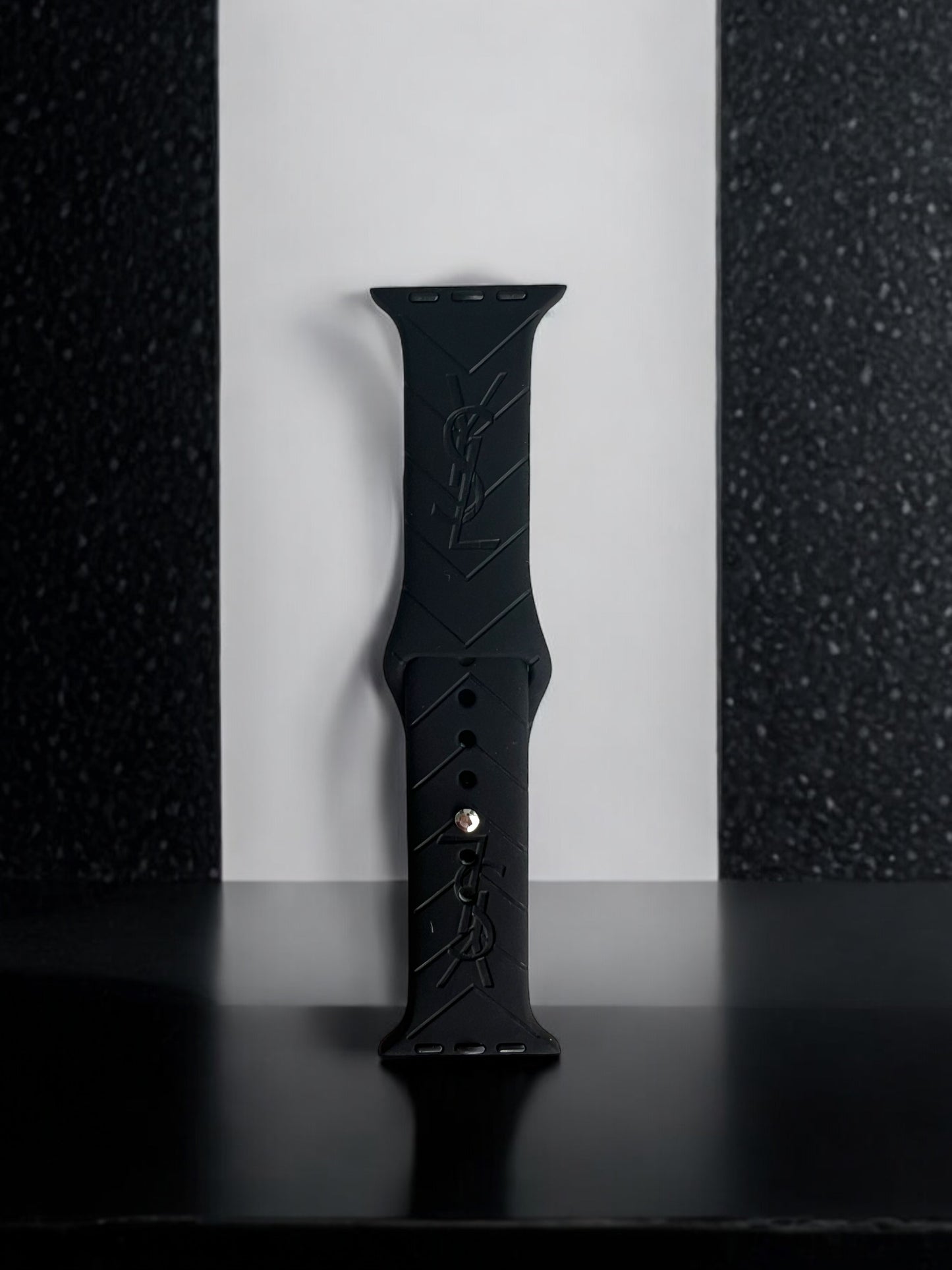 Yasmine Engraved Silicone Apple Watch Band