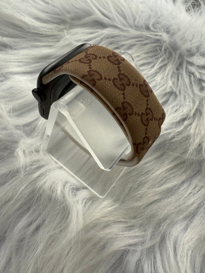 Ginger Monogram Silicone Apple Watch Band