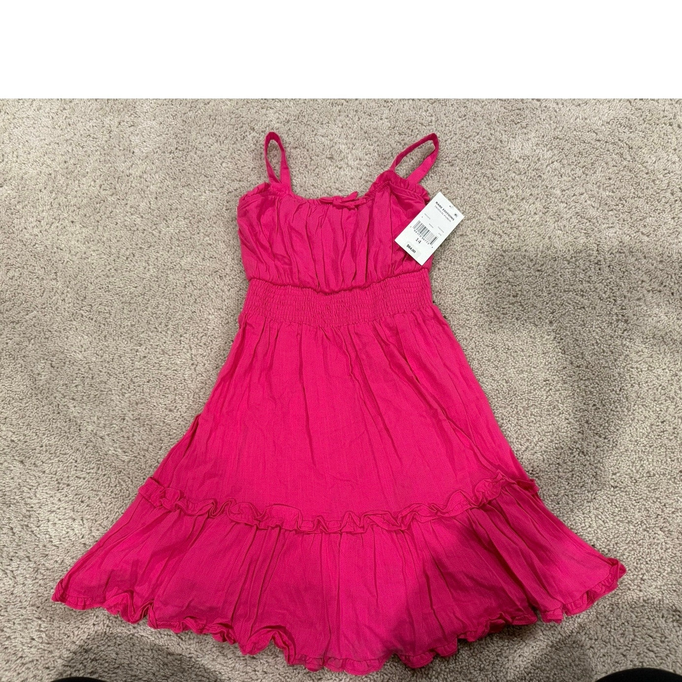 New Girls Rare Editions Pink Dress-14 (Retail $64)