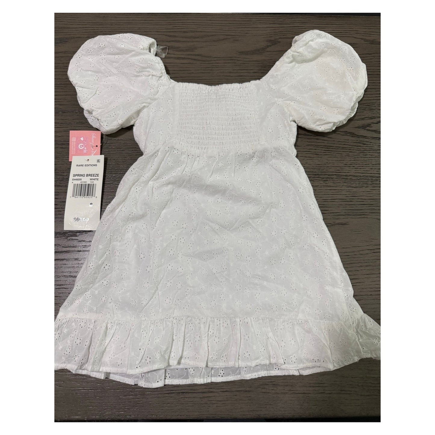 New Girls White Dress-8 (Retail $68)