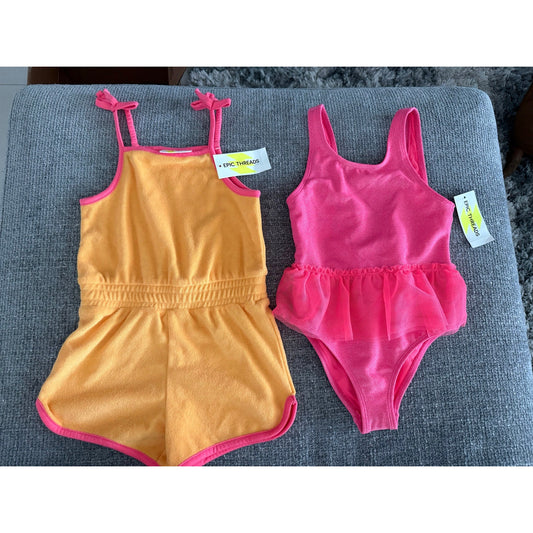 New Girls Swim Bundle-4T Retail $62