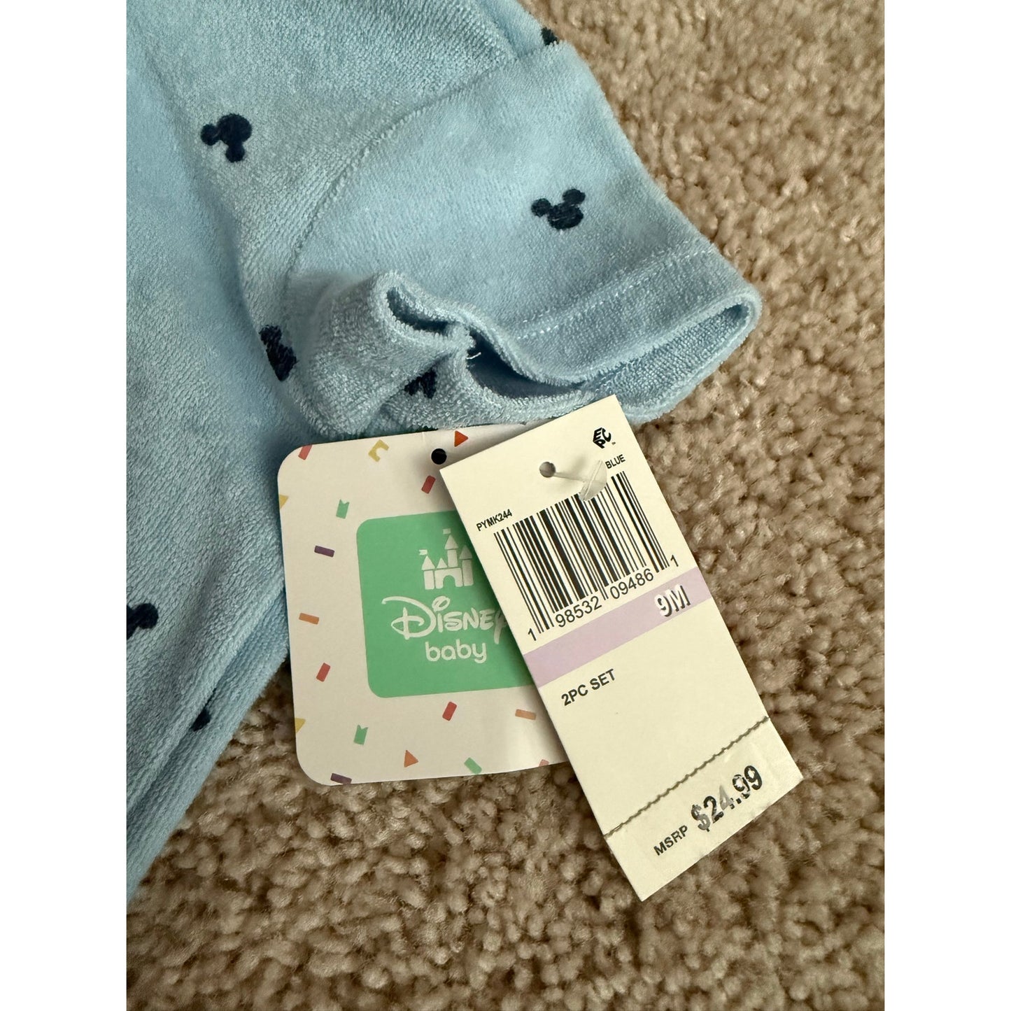 New Boys Disney Outfit- 9 Months (Retail $25)
