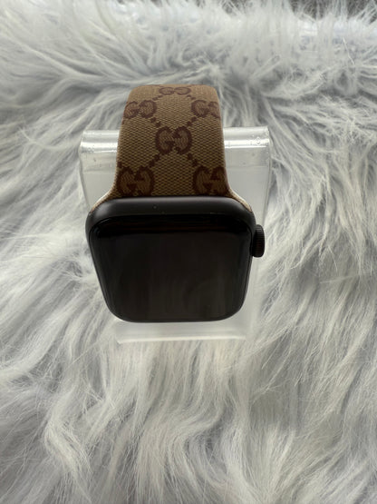 Ginger Monogram Silicone Apple Watch Band