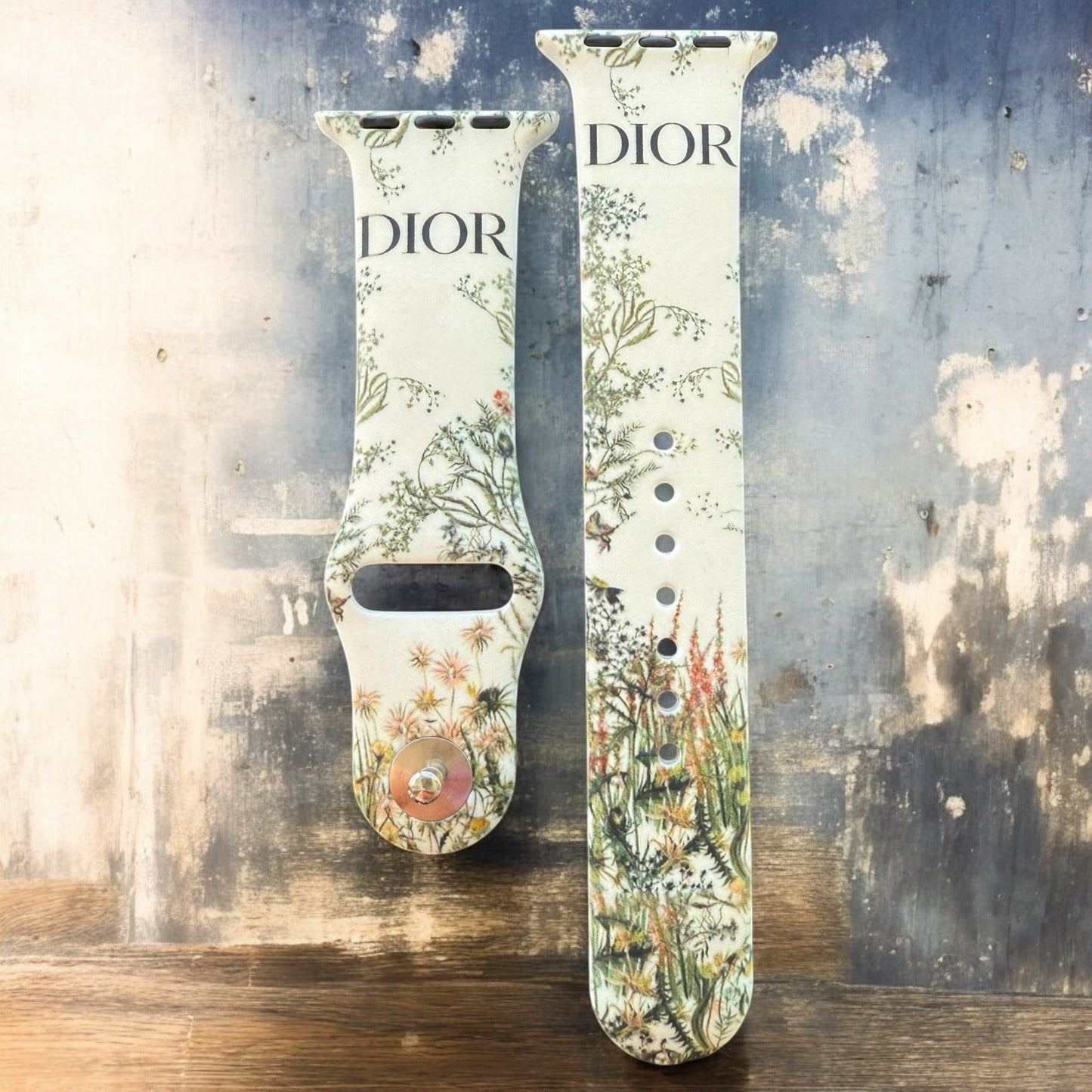 Daisy Floral Silicone Apple Watch Band
