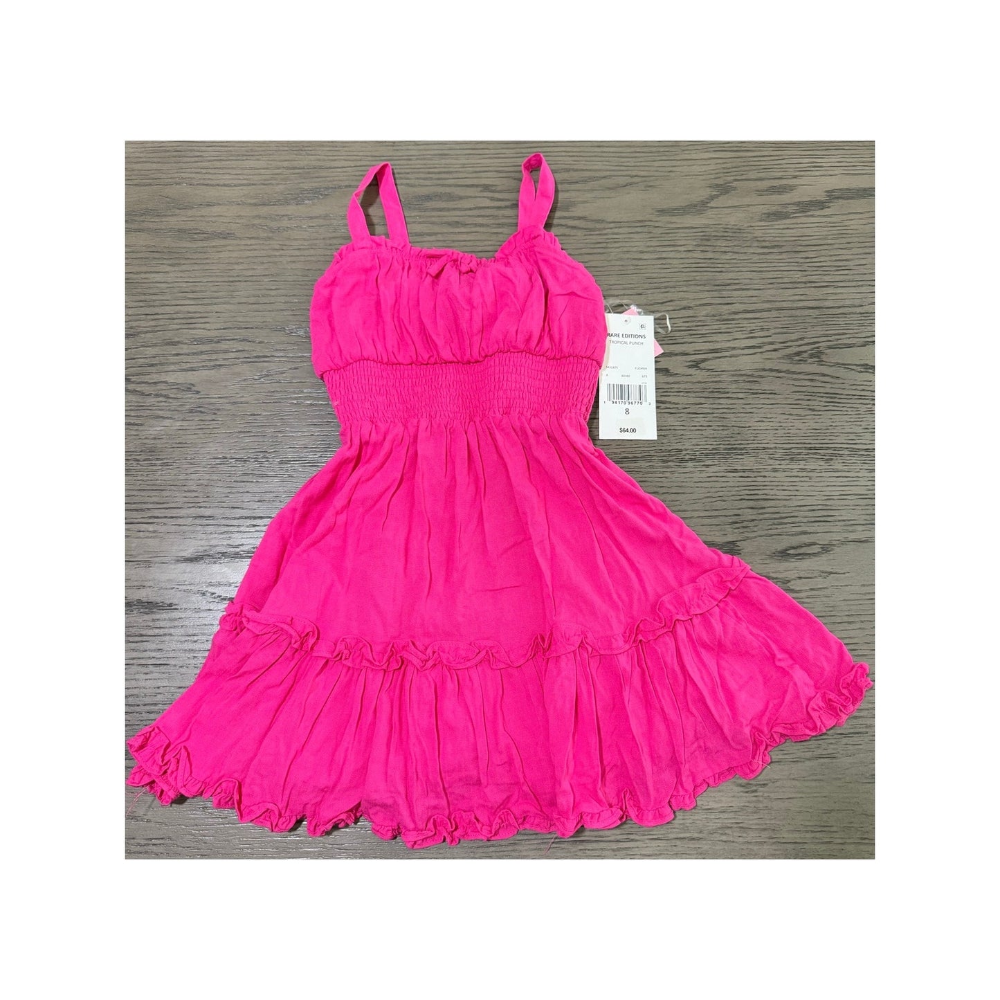New Girls Rare Editions Pink Dress-8 (Retail $64)