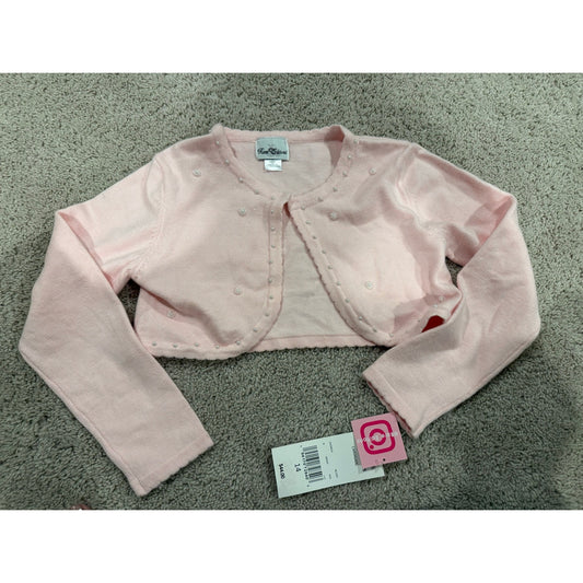 New Girls Rare Editions Cropped Cardi-14 Retail $44