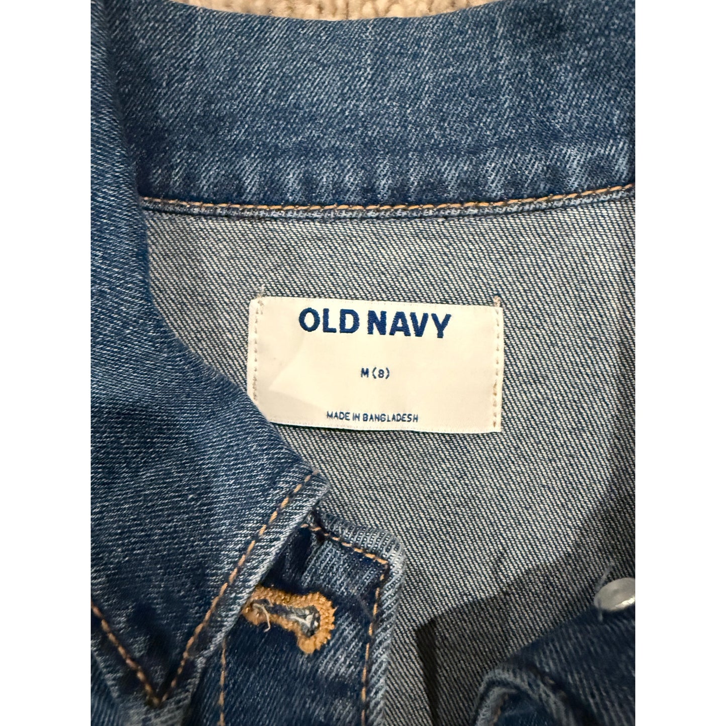 Girls Old Navy Denim Jacket-M/8 medium blue
