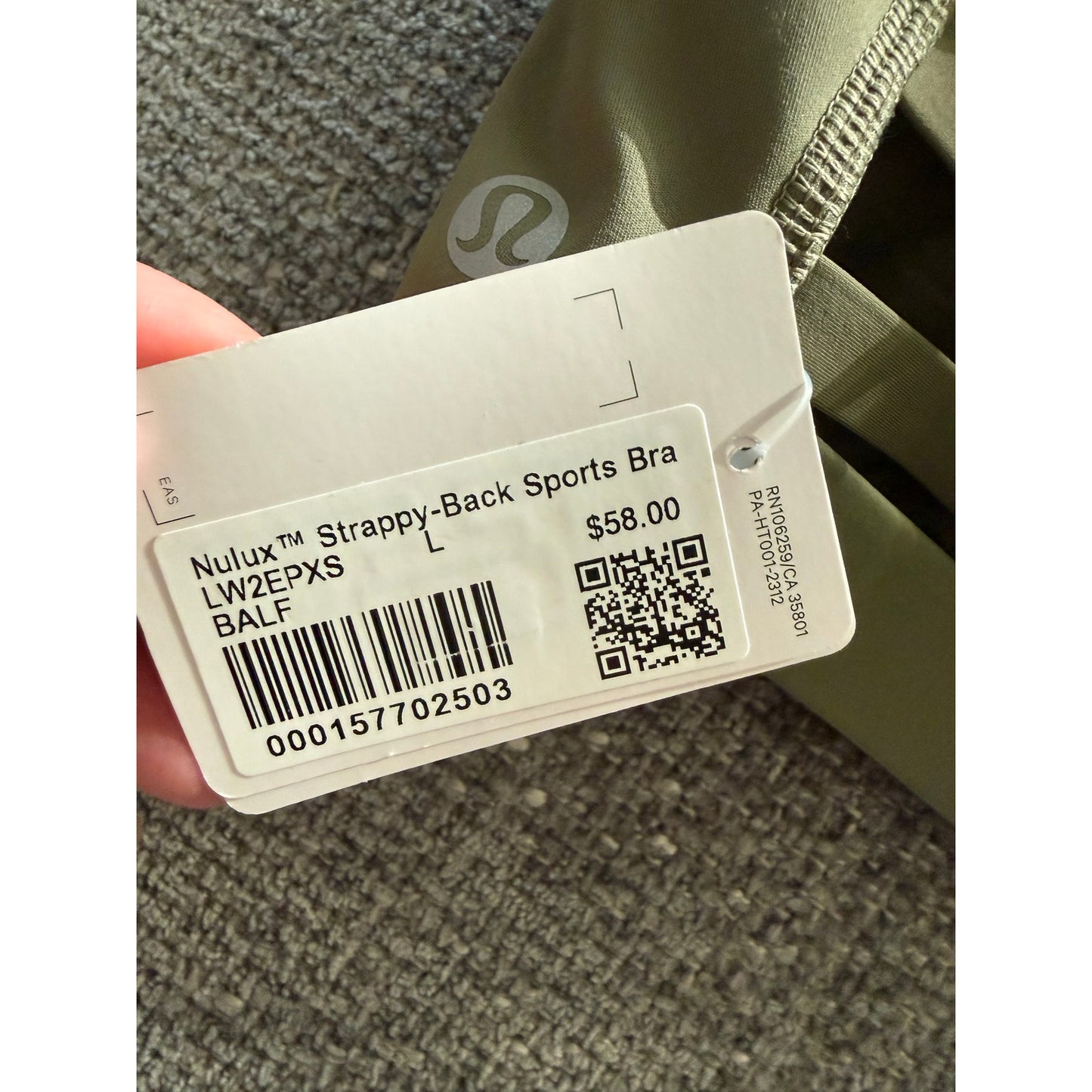 NWT Lululemon Nulux Strappy Back Sports Bra Bundle-L