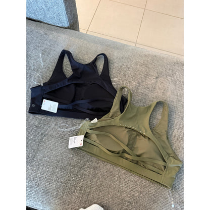 NWT Lululemon Nulux Strappy Back Sports Bra Bundle-L