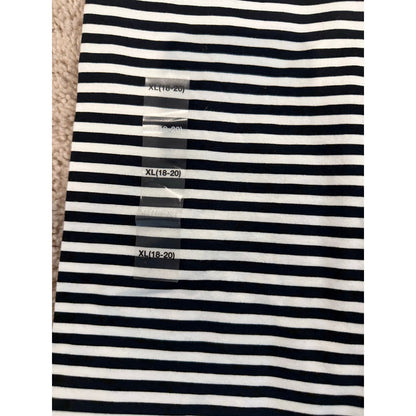New Girls Striped Leggings-18/20