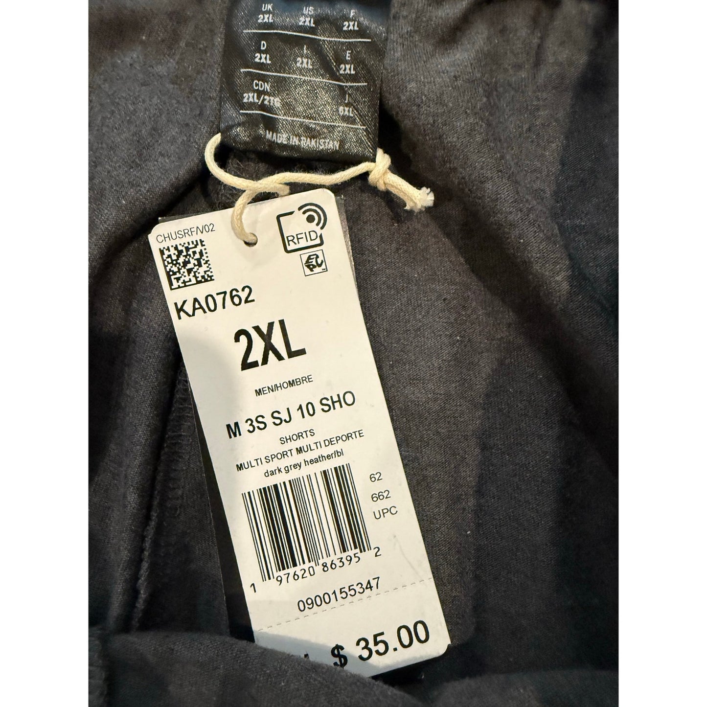 New Adidas Grey Shorts-XXL
