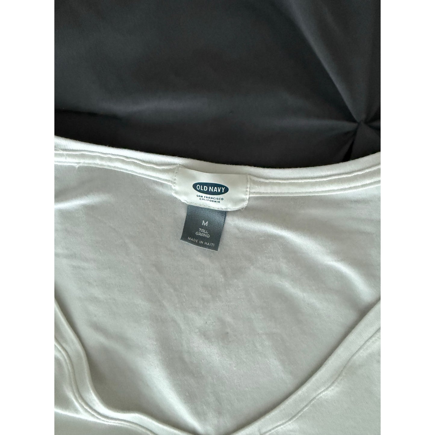 Old Navy Womens white tunics short sleeve-M Tall
