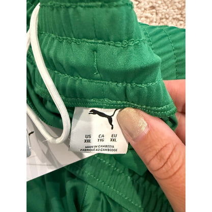New Mens Green Puma Shorts-XXL