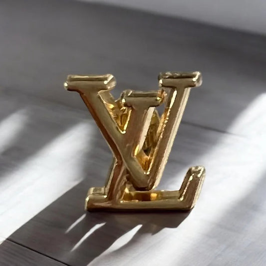 Gold Watch Band Charm Stud