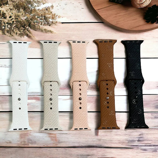Catalina Engraved Silicone Apple Watch Band