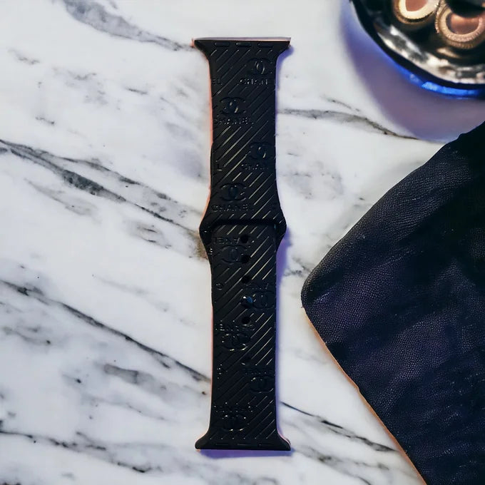 Catalina Engraved Silicone Apple Watch Band