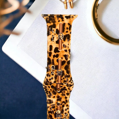 Georgia Leopard Silicone Apple Watch Band