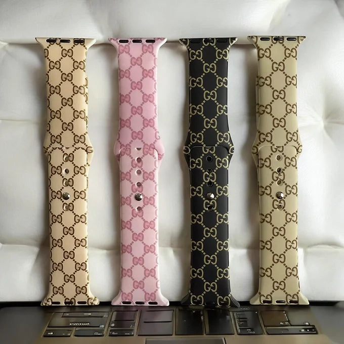 Gia Neutral silicone Apple Watch band