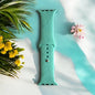 LaLa Engraved Flowers Apple Silicone Watch Band