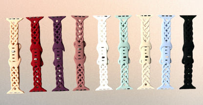Braided Silicone Apple Watch Bands