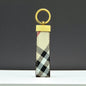 Gold Hardware Plaid Keychain